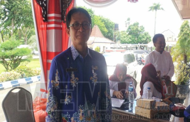 Foto: Agus Mulyadi, Kabid kesehatan masyarakat Dinkes Sampang di sela sela acara Gebyar Kader Posyandu di Pendopo Trunojoyo Sampang