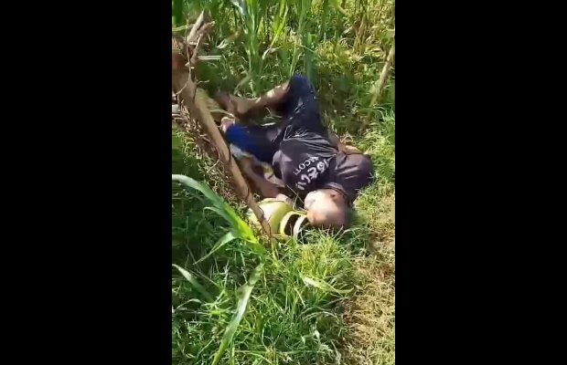 Foto:  Penemuan Mayat Pria di persawahan warga setempat