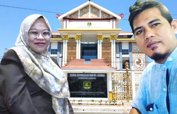 Foto: Virzannida Busyro, Ketua BK DPRD Sumenep dan Hairullah Ketua IKA PMII