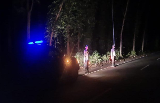 Foto: patroli kepolisian dilokasi rawan kriminalitas