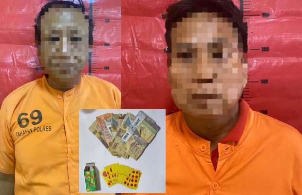 Foto: Dua Warga Kalianget ditangkap Polres Sumenep karena main judi domino