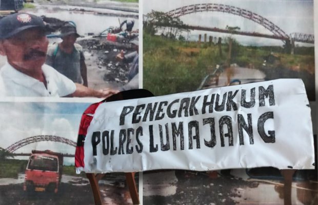 Foto: Tosan di lokasi tambang // keranda buatan Tosan
