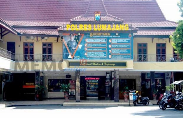Foto: Polres Lumajang nampak dari depan