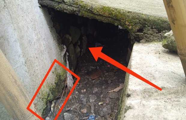 Foto: Proyek drainase yang diduga jadi Bancakan di Patempuran - Jember