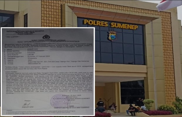 Foto: Pelaporan kasus pencurian sepeda motor