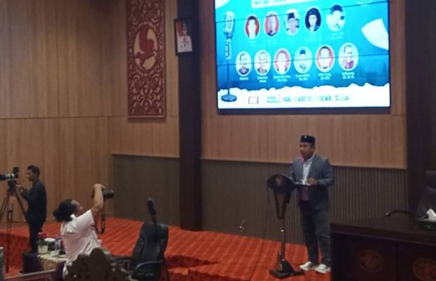 Foto: Suasana uji kelayakan dan kepatutan (fit and proper test) Calon KI yang digelar Komisi I DPRD Sumenep, Rabu (13/8/2025)