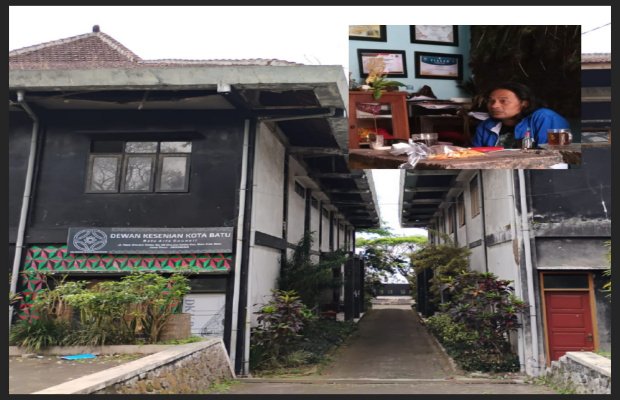 Foto: Gedung Kesenian Batu Aji yang tampak terbengkalai