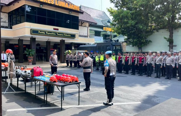 Foto: Apel di Mapolres Lumajang