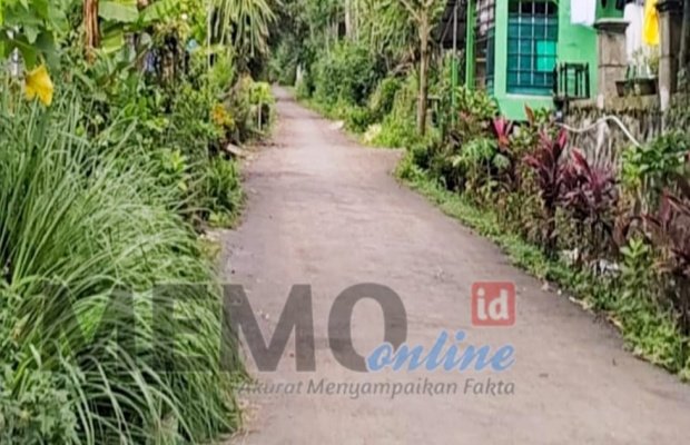 Foto: Akses jalan yang ditingkatkan di Dusun Ketindan Desa Tempursari Kecap Kedungjajang - Lumajang