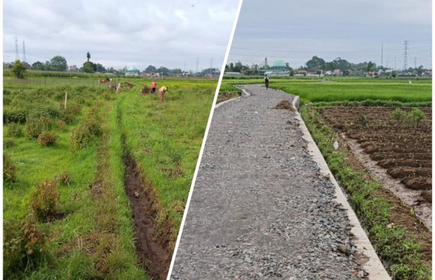 Foto: Dokumentasi keadaan sebelum dan sesudah dibangun