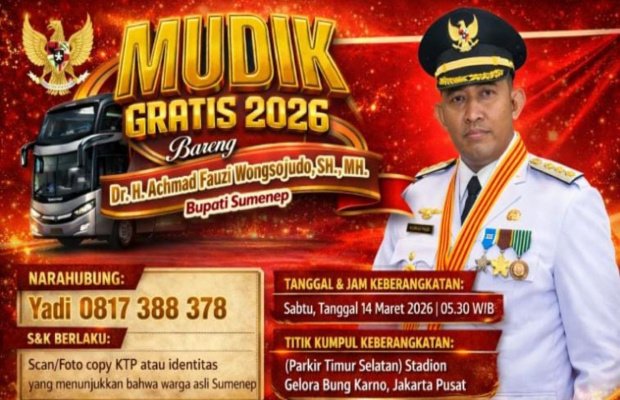 Foto: Bener jadwal dan persyaratan Mudik gratis bupati Fauzi 2026