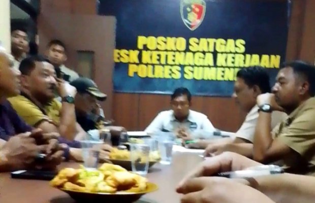 Foto: Pelapor Kasus TUKS saat Audiensi di Polres Sumenep