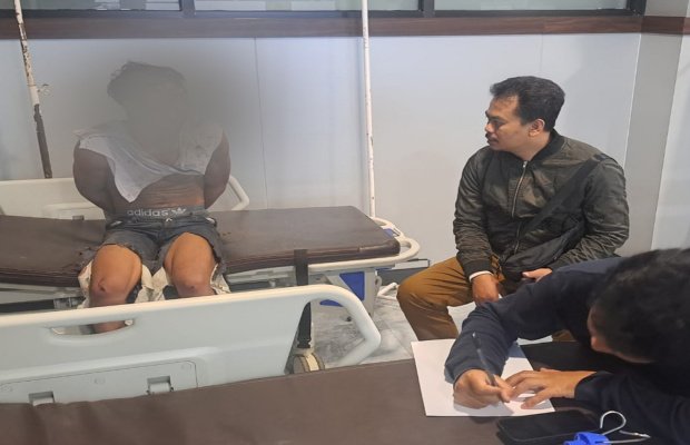 Foto: Pelaku Curanmor saat diamankan polisi