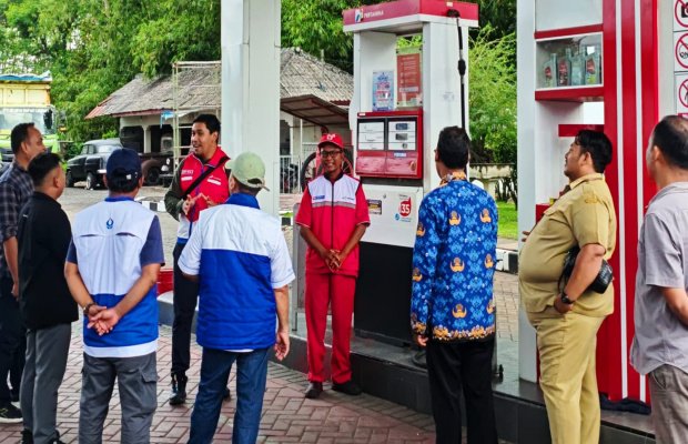 Foto : Monitoring di SPBU Lumajang