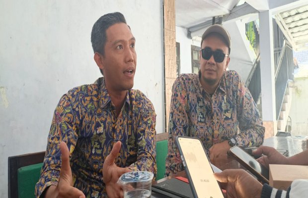 Foto : Rizal, perwakilan BBWS dikonfirmasi wartawan, usai pertemuan