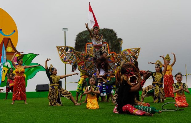 Foto: Amfiteater di Mikutopia, kapasitas sanggup menampung 600 wisatawan yang berkunjung.