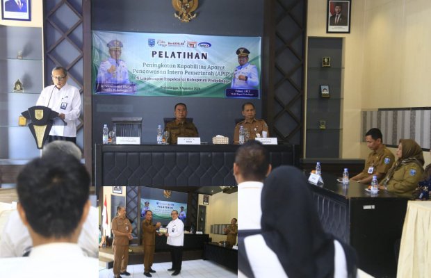 Foto: Ugas Irwanto Sekda Kabupaten Probolinggo Saat Membuka Peningkatan Kapasitas APIP