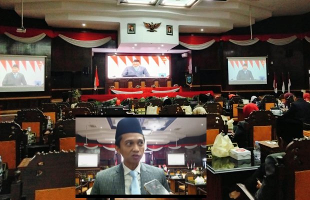 Foto: Oka Mahendra Jati Kusuma, S.E., M.M. Ketua DPRD Kabupaten Probolinggo Usai Mendengarkan Pidato Kenegaraan