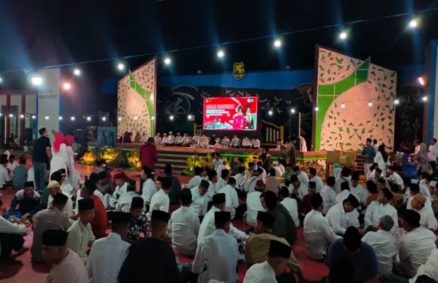 Foto: Suasana Malam syukuran HUT ke-81 Kemerdekaan RI di Sumenep 