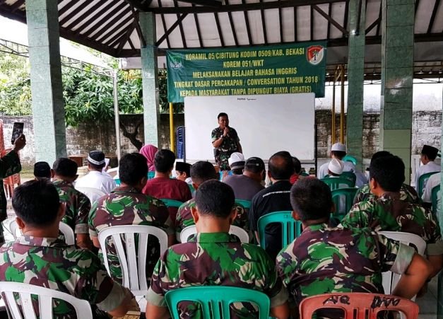 Kodim 0509/ Kabupaten Bekasi bersama Komandan Rayon Militer (Koramil) 15/ Cibitung, 