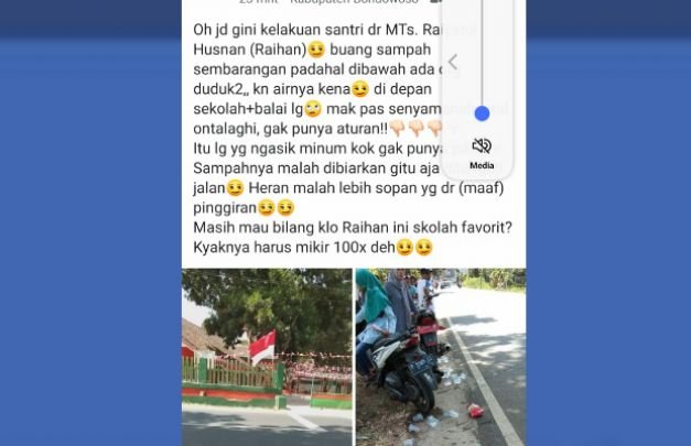 Foto: screnshot ujaran kebencian di akun fb Akun Eva Wulandari