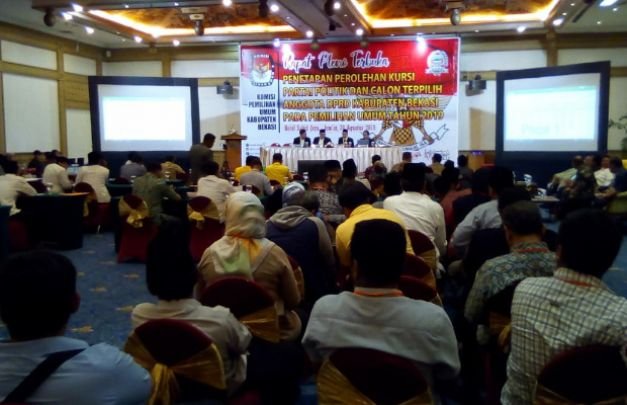 Foto : Rapat Pleno Terbuka KPUD Kabupaten Bekasi