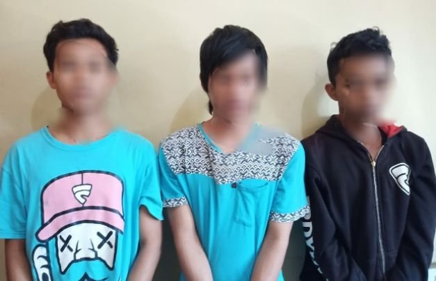 Foto: Tiga tersangka narkoba pragaan