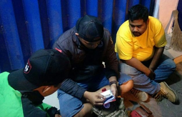 Foto: pelaku pencurian kotak amal di lumajang