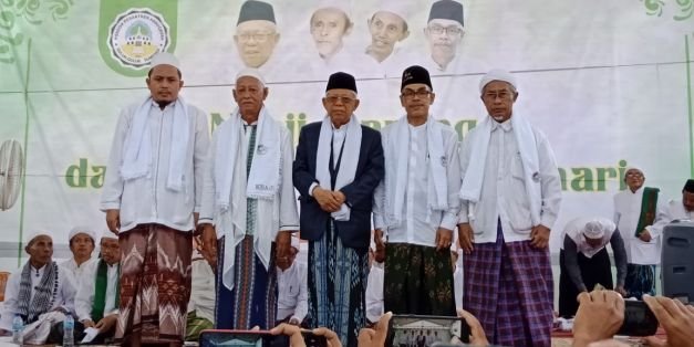 Foto: kiyai Makruf Amin saat di Ponpes Annuqayah Guluk-Guluk