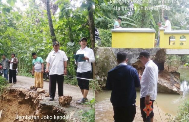 Foto: Petugas PU Bina Marga saat survei lokasi