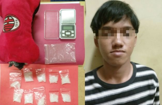 Foto: kurir sabu yang diringkus polsek tambora