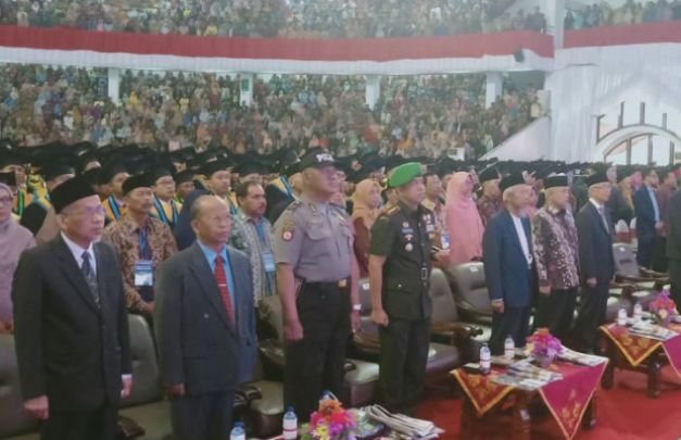 Foto: pelaksanaan wisuda ke-93 mahasiswa dan mahasiswi Universitas Muhammadiyah, Kota Malang