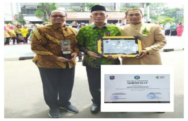 Foto : Bupati Bondowoso didampingi Kadis Kesehatan dr. Muhammad Imron di Gedung Kementrian Kesehatan RI