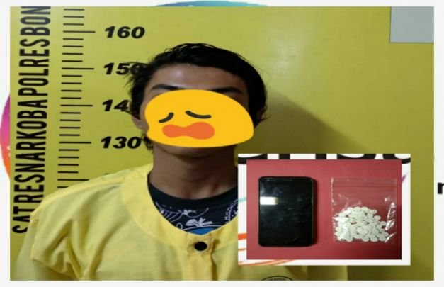 Foto: Tersangkan pengidar pil koplo