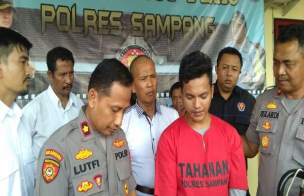 Foto : Pelaku pencurian genset diamankan di Polres Sampang
