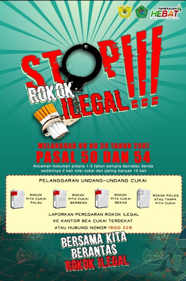 Foto : Iklan Stop Rokok Ilegal.