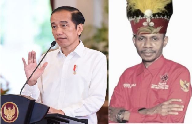 Foto: Presiden Jokowi dan Dominggus Yable