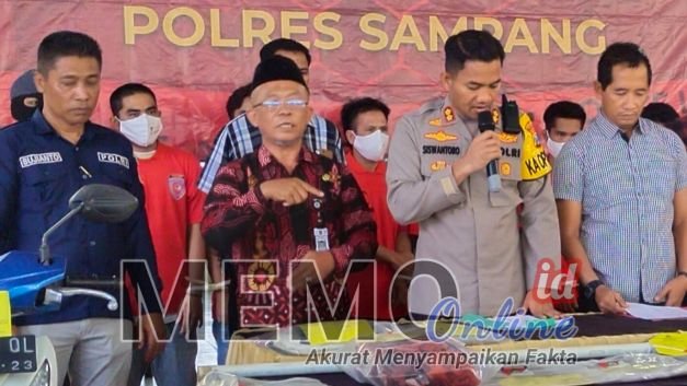 Kapolres Sampang AKBP Siswantoro saat ungkap kasus di Mapolres Sampang 