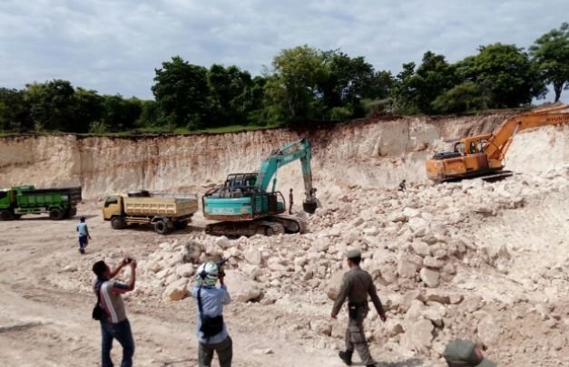Foto: Lokasi penambangan ilegal di sumenep