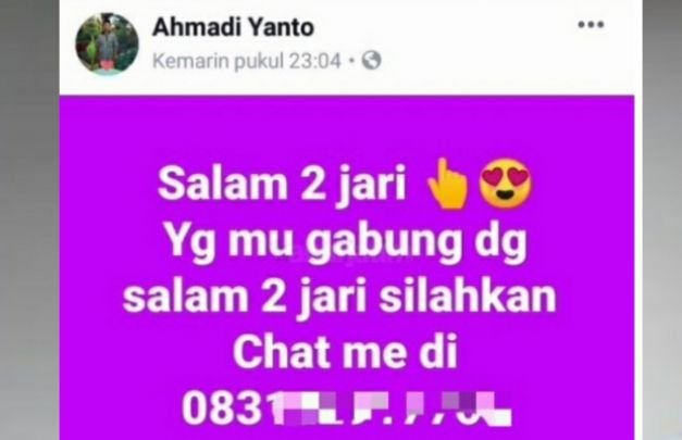 Foto: bukti ajakan oknom anggota pps di medsos