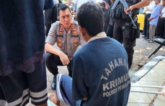 Foto: Komplotan curas minimarket pasca dibekuk polisi