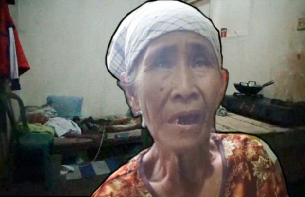 Foto: Sani, saat didatangi awak edia dikediamannya