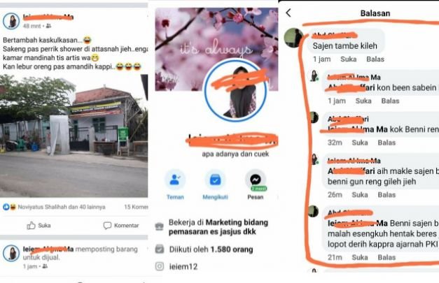 Foto: Screnshot postingan pelecehan pondok pesantren di akun fb