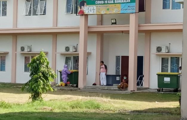 Foto: salah satu tenaga medis Di balai diklat atau rumah observasi