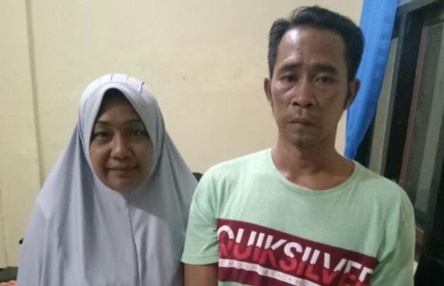 Foto: pasutri sumenep usai ditangkap polisi karena narkoba