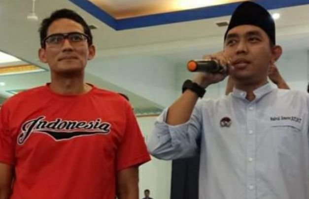 Foto: Hairul Anwar bersama Sandiaga Uno saat kampanye Pilpres