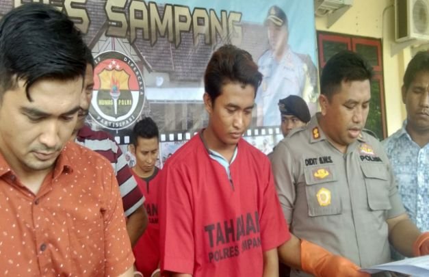 Foto : Fery, pelaku pencabulan anak dibawah umur sudah diamankan Polres Sampang