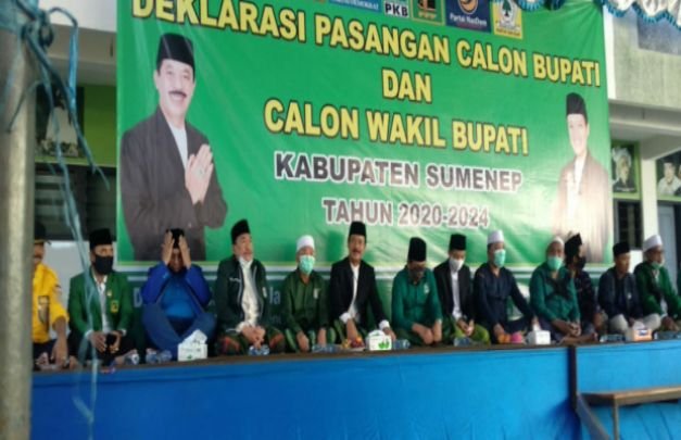 Foto: Suasana saat deklarasi dukungan pada pasangan Cabup - Cawabup Gus Acing - Mas Kiai