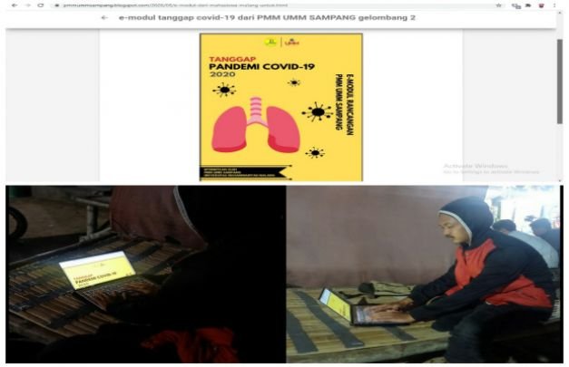 Foto: Mahasiswa UMM saat membuat E-Modul