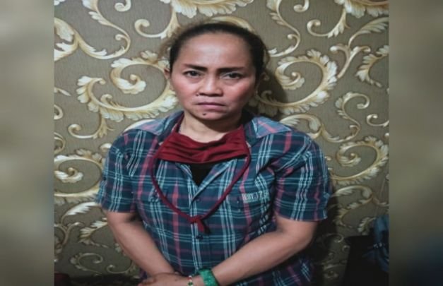 Foto: sumahyat tak berkutik saat dibawa ke Mapolsek Kecamatan Bluto Sumenep
